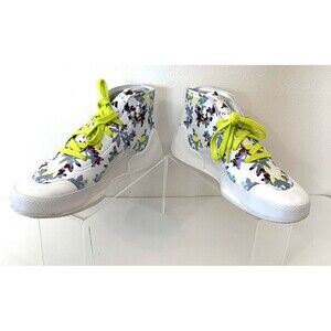 Adidas Stella McCartney White ASMC Treino Mid Cut Floral Print Shoes Women's 8.5
